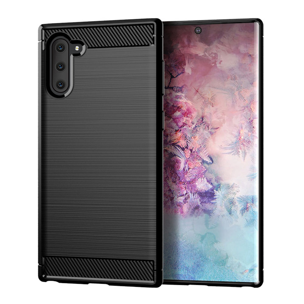 Capa Carbon Gel TPU Carbono Preto para Samsung Galaxy Note10 - Multi4you®