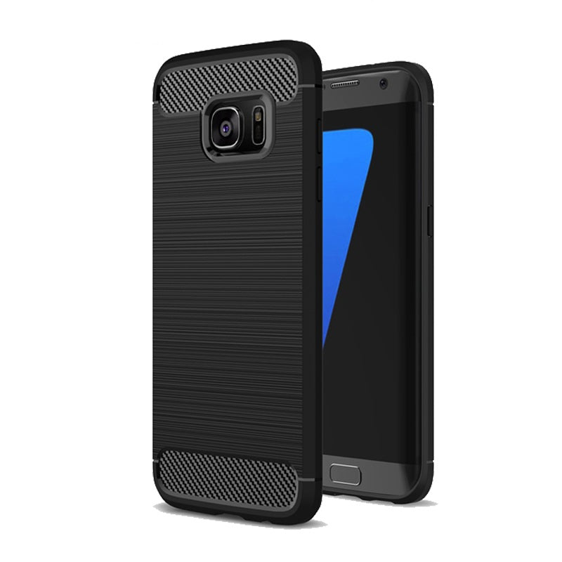 Capa Carbon Gel TPU Carbono Preto para Samsung Galaxy S7 - Multi4you®