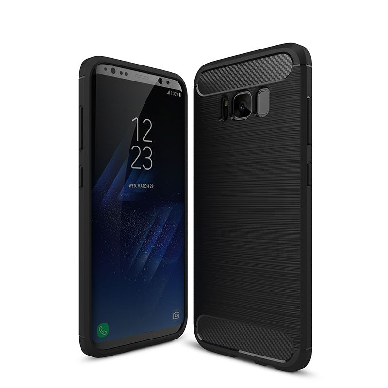 Capa Carbon Gel TPU Carbono Preto para Samsung Galaxy S8 Plus - Multi4you®