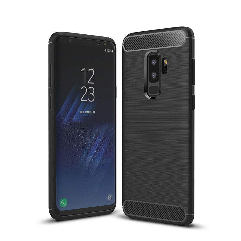 Capa Carbon Gel TPU Carbono Preto para Samsung Galaxy S9 Plus - Multi4you®