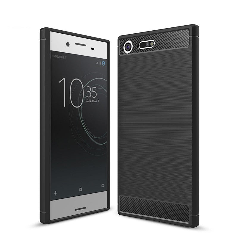 Capa Carbon Gel TPU Carbono Preto para Sony Xperia XZ Premium - Multi4you®