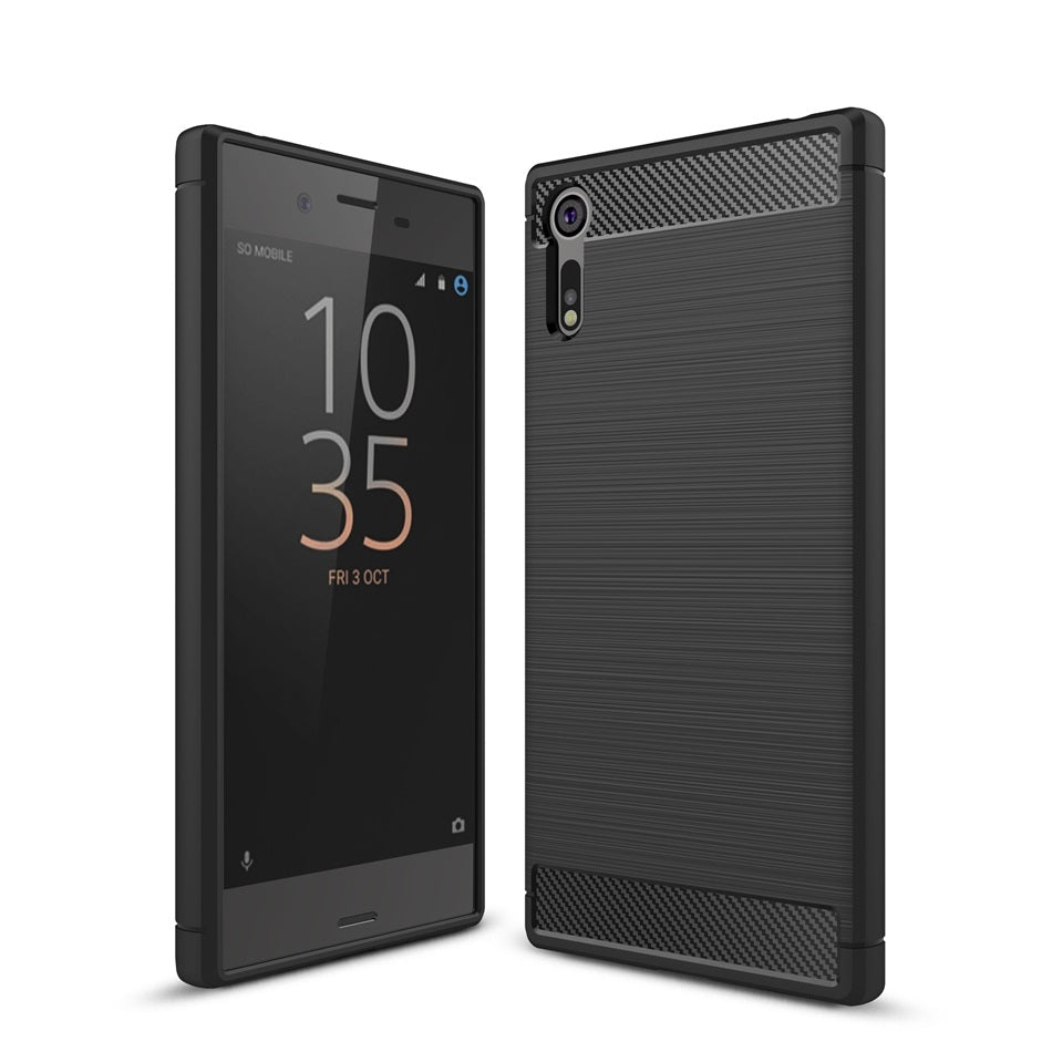 Capa Carbon Gel TPU Carbono Preto para Sony Xperia XZ / XZs - Multi4you®