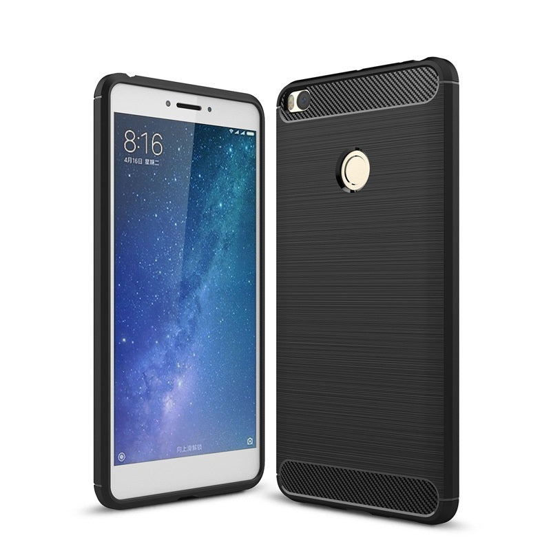 Capa Carbon Gel TPU Carbono Preto para Xiaomi Mi Max 2 - Multi4you®