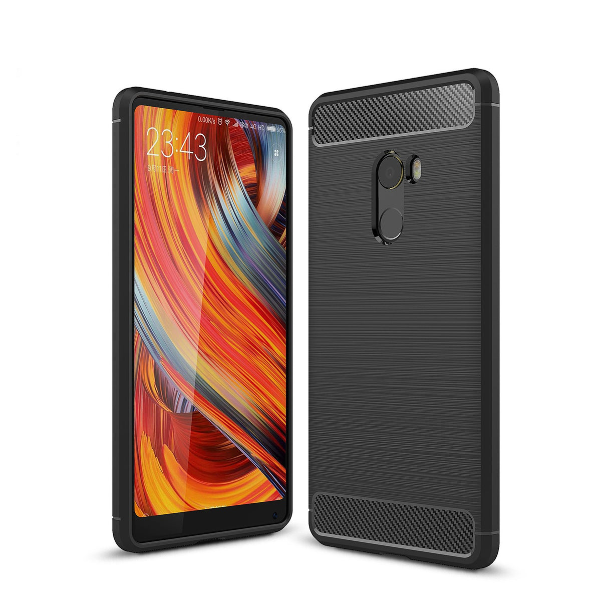 Capa Carbon Gel TPU Carbono Preto para Xiaomi Mi Mix 2 - Multi4you®