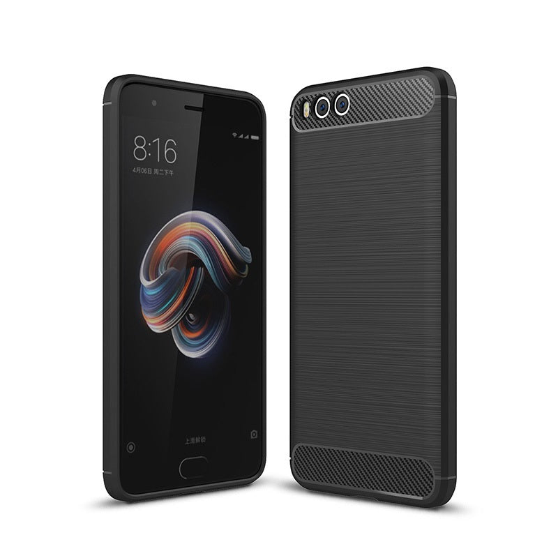 Capa Carbon Gel TPU Carbono Preto para Xiaomi Mi Note 3 - Multi4you®