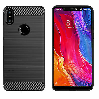 Capa Carbon Gel TPU Carbono Preto para Xiaomi Redmi Note 6 Pro - Multi4you®