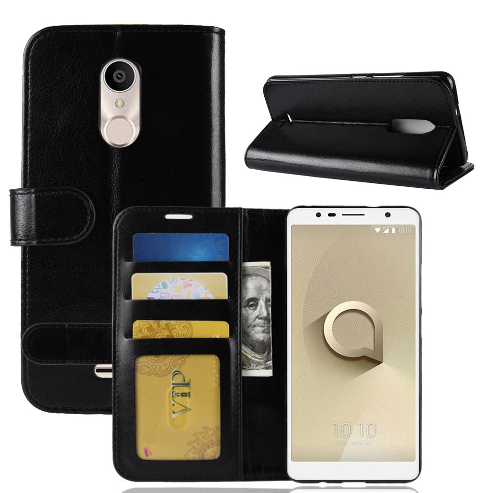 Capa Carteira Tipo Livro Wallet para Alcatel 3c (2018) - Multi4you®
