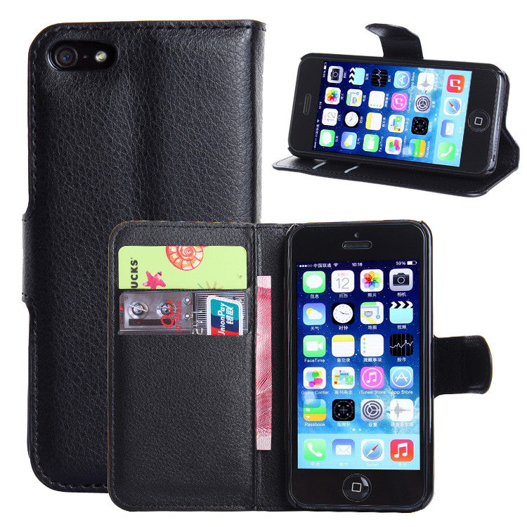 Capa Carteira Tipo Livro Wallet para Apple iPhone 5 / 5s / SE - Multi4you®
