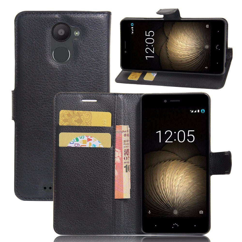 Capa Carteira Tipo Livro Wallet para BQ Aquaris U Plus