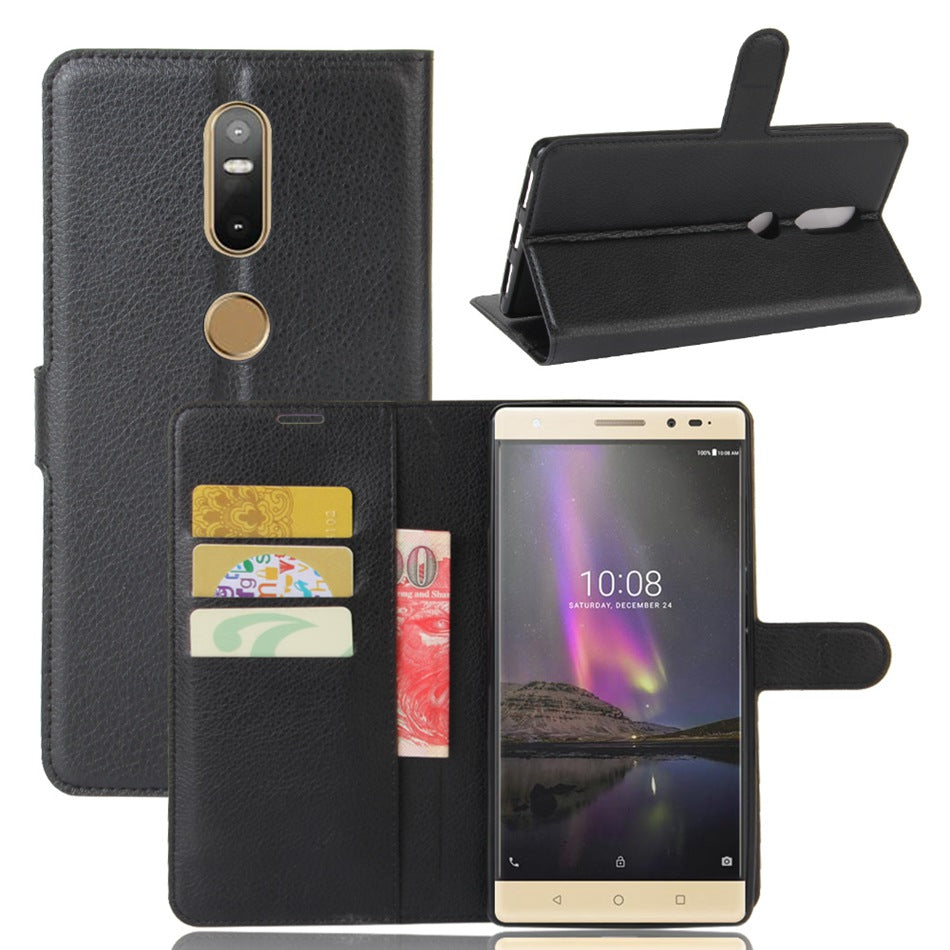 Capa Carteira Tipo Livro Wallet para Lenovo Phab2 Plus