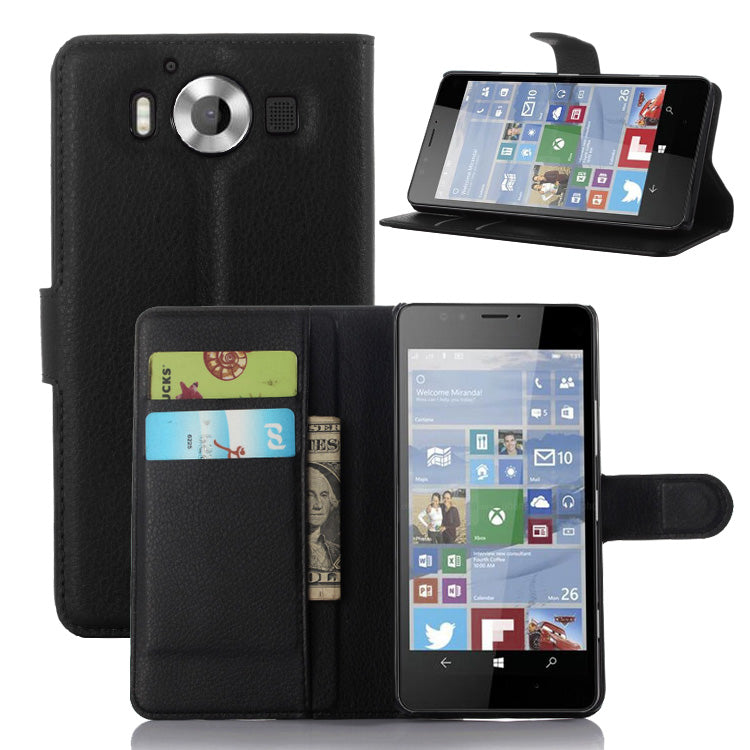 Capa Carteira Tipo Livro Wallet para Microsoft Lumia 950