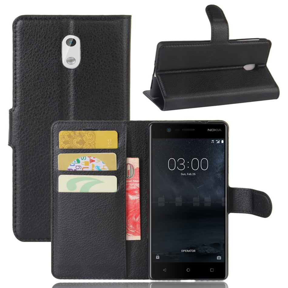 Capa Carteira Tipo Livro Wallet para Nokia 3 - Multi4you®