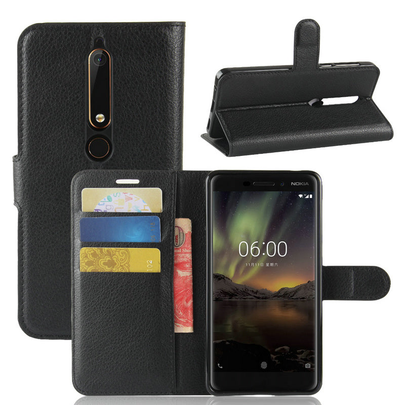 Capa Carteira Tipo Livro Wallet para Nokia 6 (2018) - Multi4you®