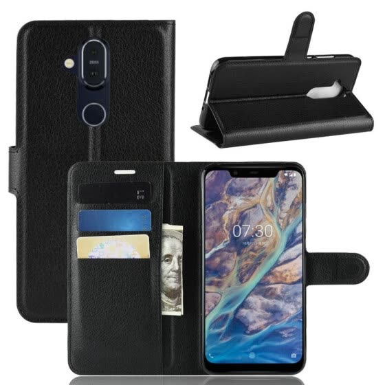 Capa Carteira Tipo Livro para Nokia 8.1 (Nokia X7) - Multi4you®