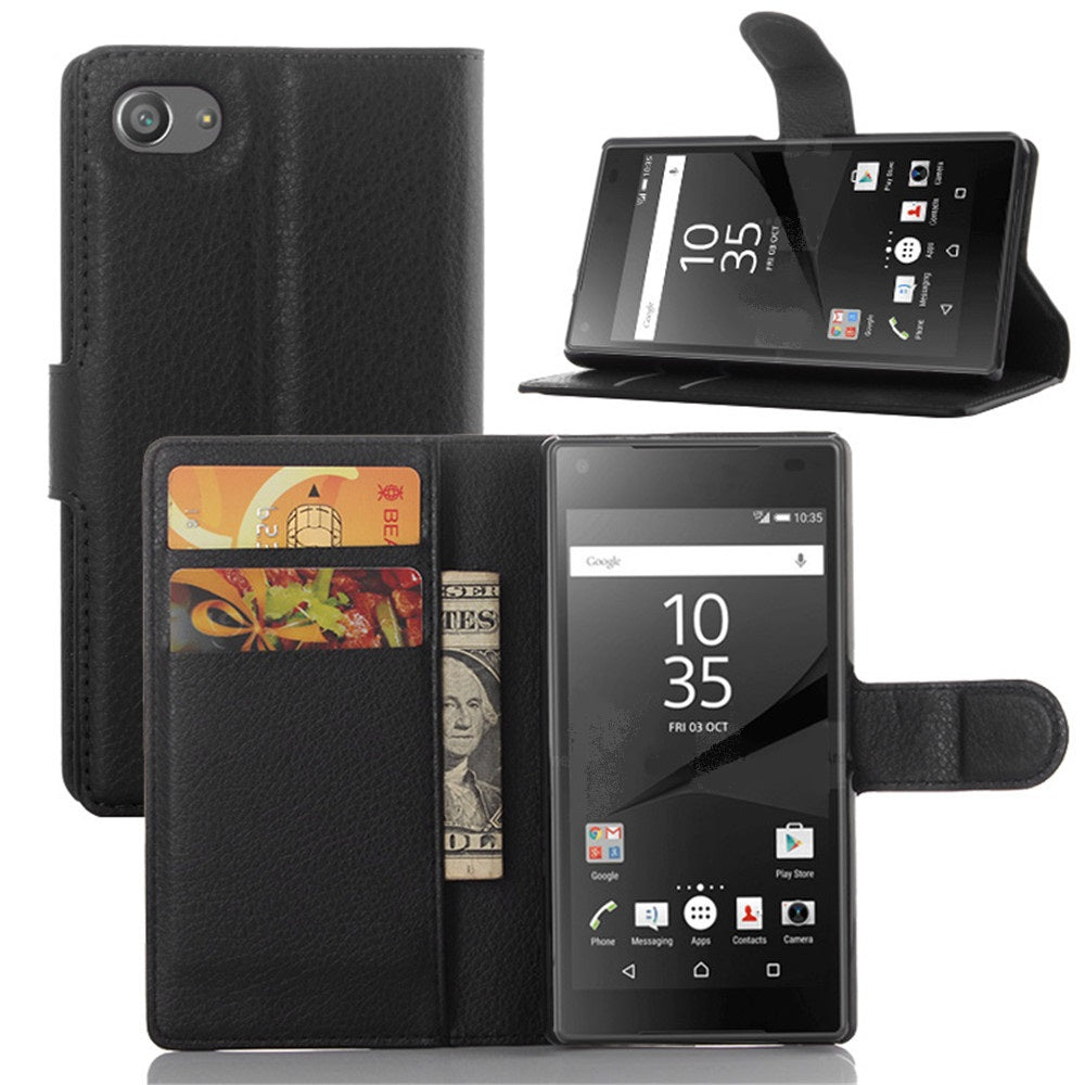 Capa Carteira Tipo Livro Wallet para Sony Xperia Z5 Compact
