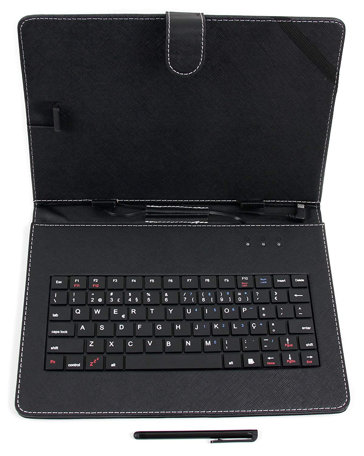 Capa Teclado Universal para Tablet 10" Layout em Português (Preto)
