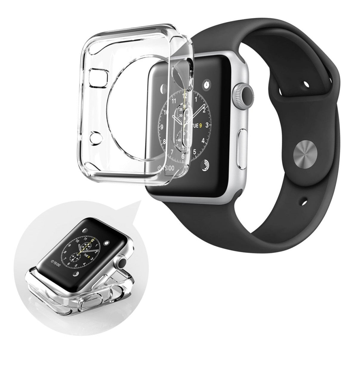 Capa Transparente Gel TPU Silicone para Apple Watch 38mm - Multi4you®