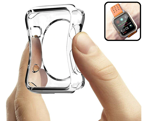 Capa Transparente Gel TPU Silicone para Apple Watch Series 4 - 44mm - Multi4you®