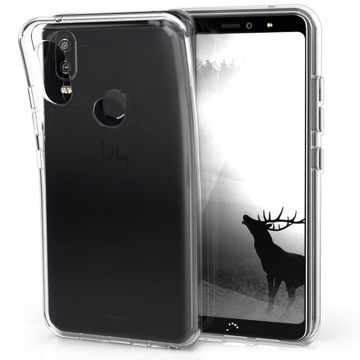 Capa Transparente Gel TPU Silicone para BQ Aquaris X2 / X2 Pro