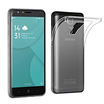 Capa Transparente Gel TPU Silicone para Doogee Y6