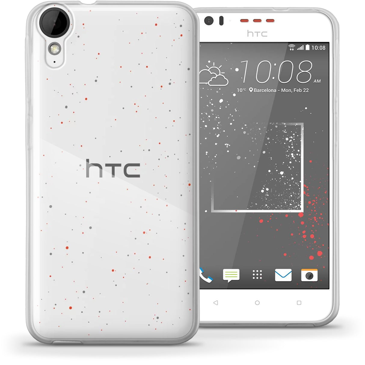 Capa Transparente Gel TPU Silicone para HTC Desire 825