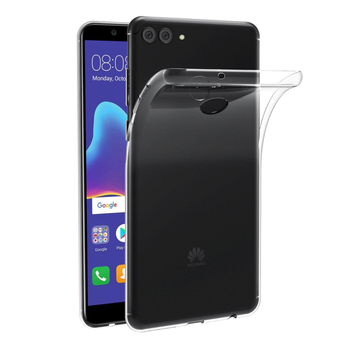 Capa Transparente Gel TPU Silicone para Huawei Y9 (2018) - Multi4you®