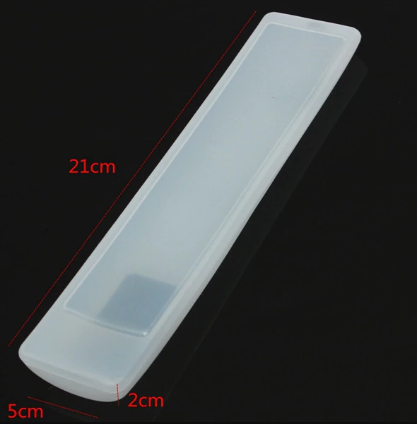 Capa de Silicone Protetor para Comando TV - Universal - Transparente - 21cm