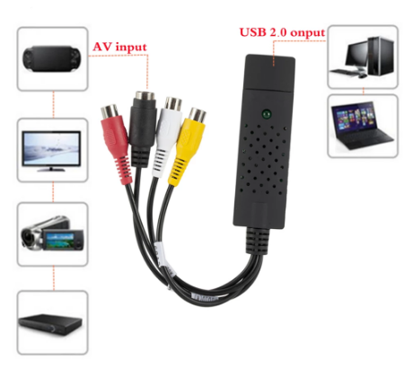 Capturadora de Vídeo USB para RCA / S-Vídeo - Easycap Capture - Multi4you®
