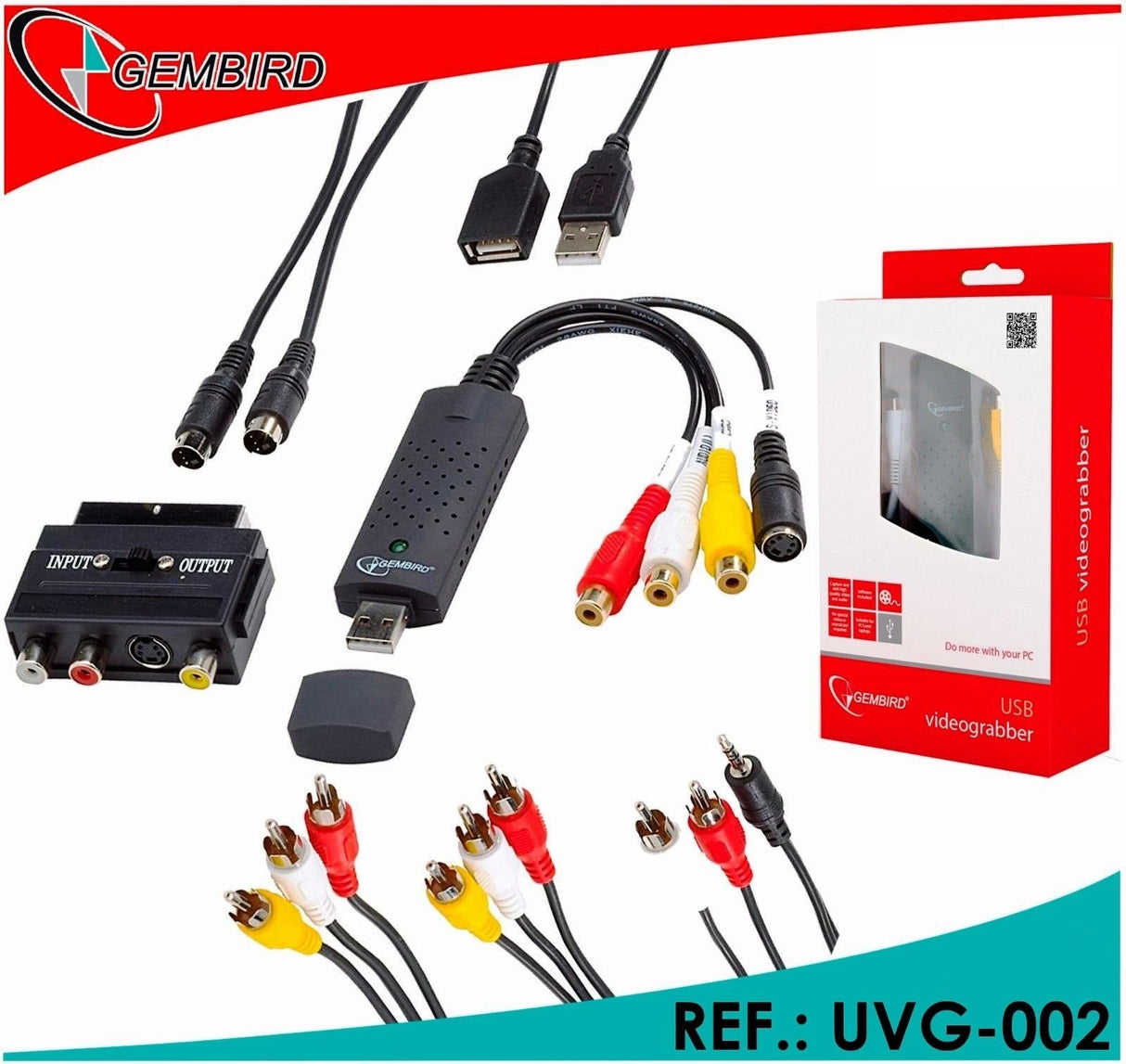 Capturadora Gembird Vídeo USB UVG-002 - Easycap