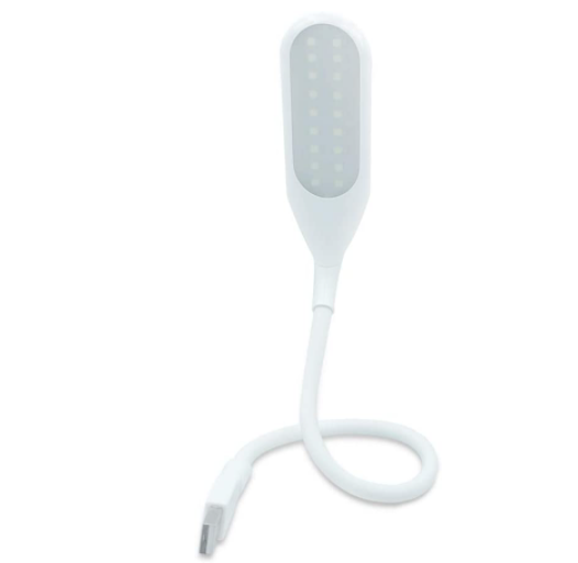 Candeeiro USB regulável 18 LED com 3 níveis de brilho