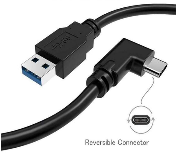Cabo USB-C 90° para USB para Smartphone (2m)