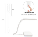 Candeeiro USB regulável 18 LED com 3 níveis de brilho