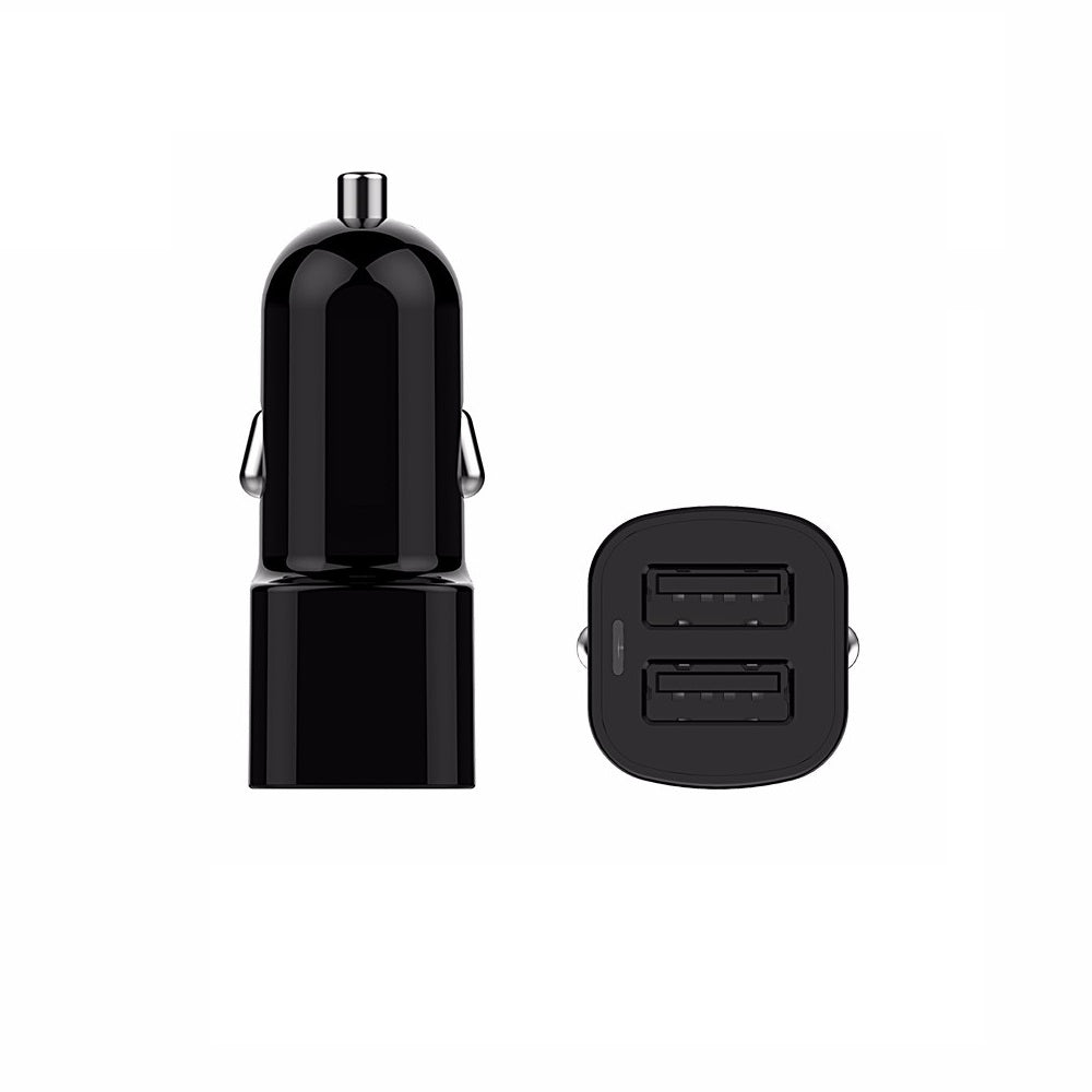 Carregador Isqueiro Duas Portas USB (Preto) - Multi4you®