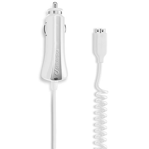 CellularLine Carregador Isqueiro MicroUSB B USB 3.0 2.0A - Branco