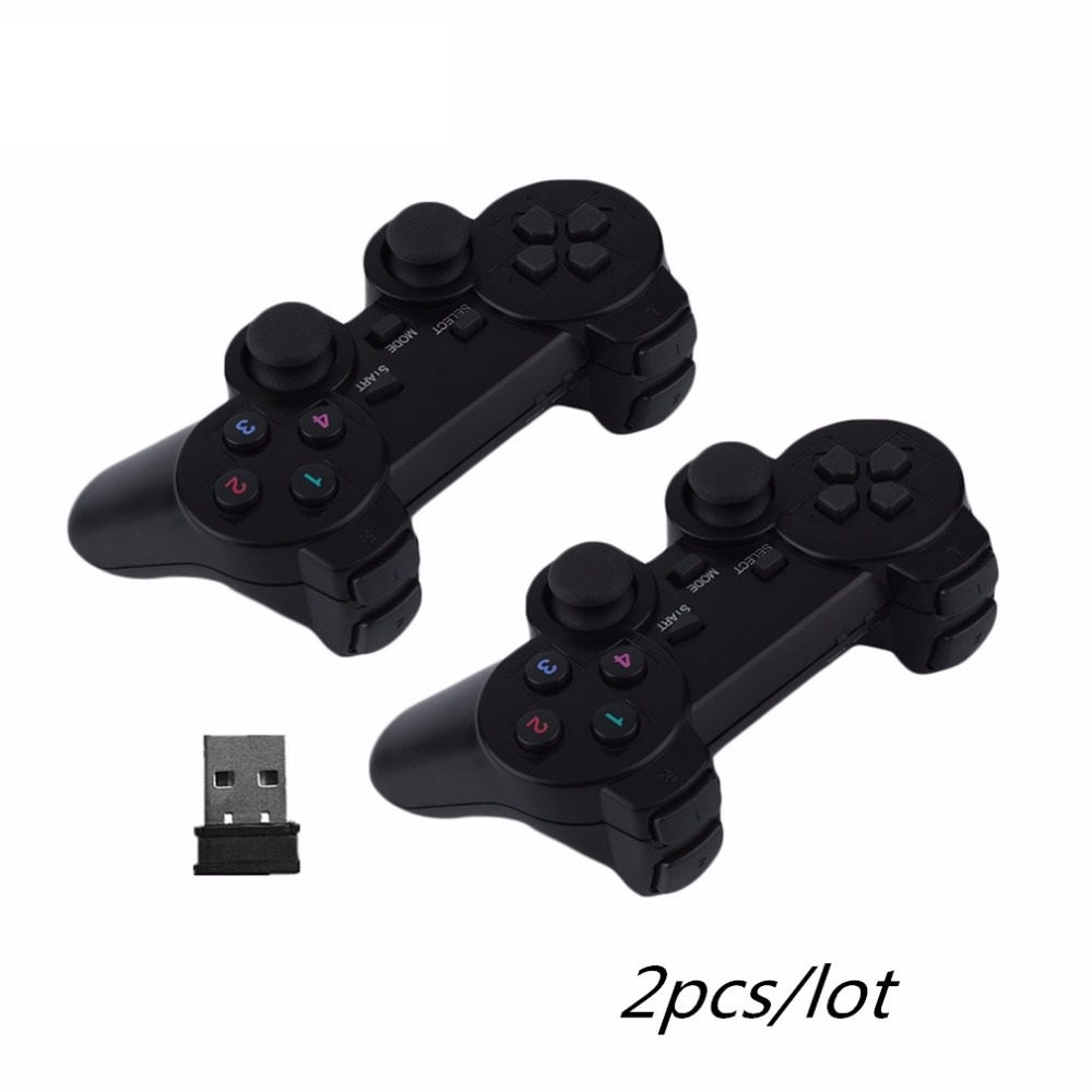 Comando Gêmeos Gamepad Dual Shock para PC Wireless (Preto) - Multi4you®