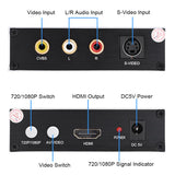 Conversor de Vídeo RCA / S-Vídeo AV para HDMI - Multi4you®