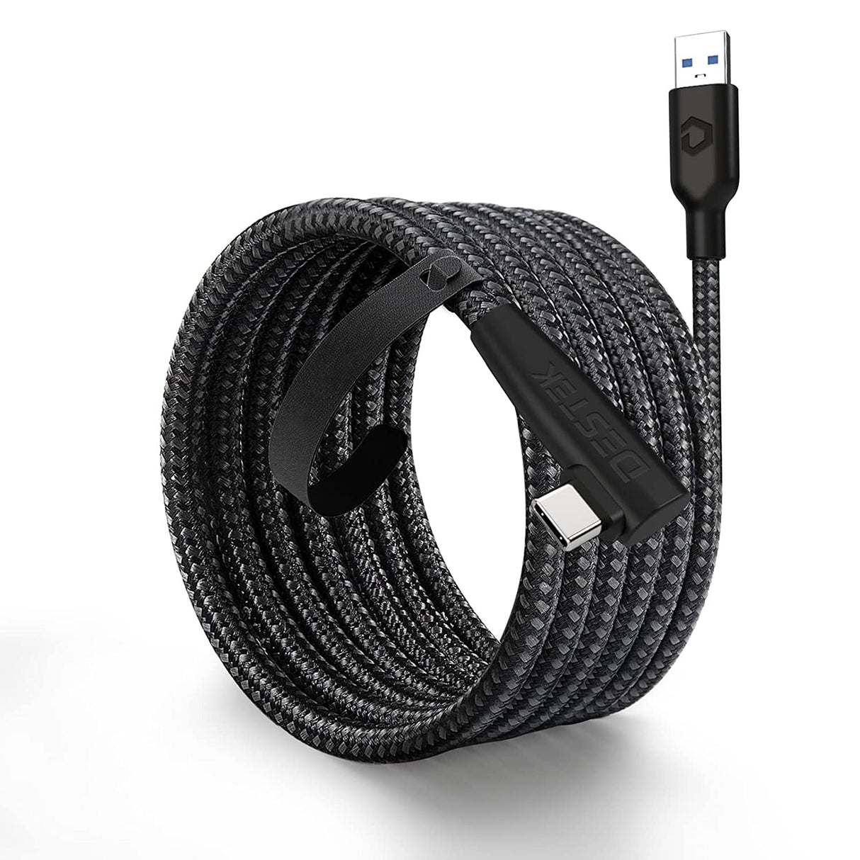 DESTEK Cabo USB de dados 5 m Compativel com Oculus Meta Quest 2 - Oculus Quest Link Steam VR