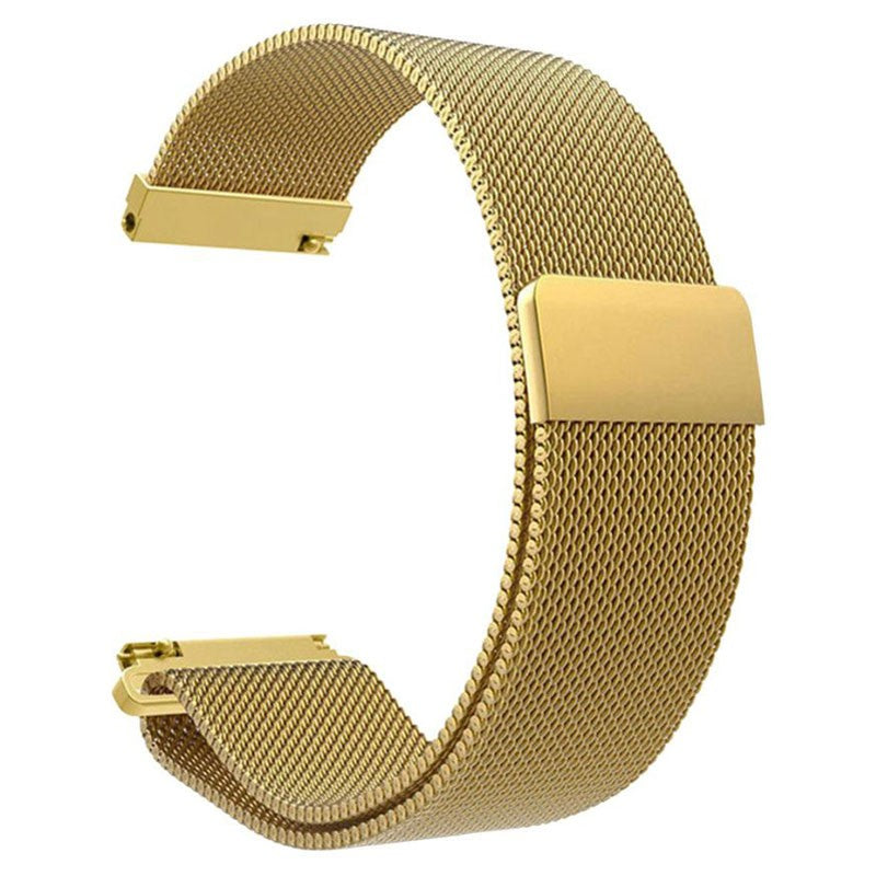 Pulseira de Substituição 20mm Xiaomi Amazfit GTS / Bip / Bip Lite / Bip S / GTR 42mm / Ticwatch / Huawei / Samsung Metal Milanesa (Dourado)