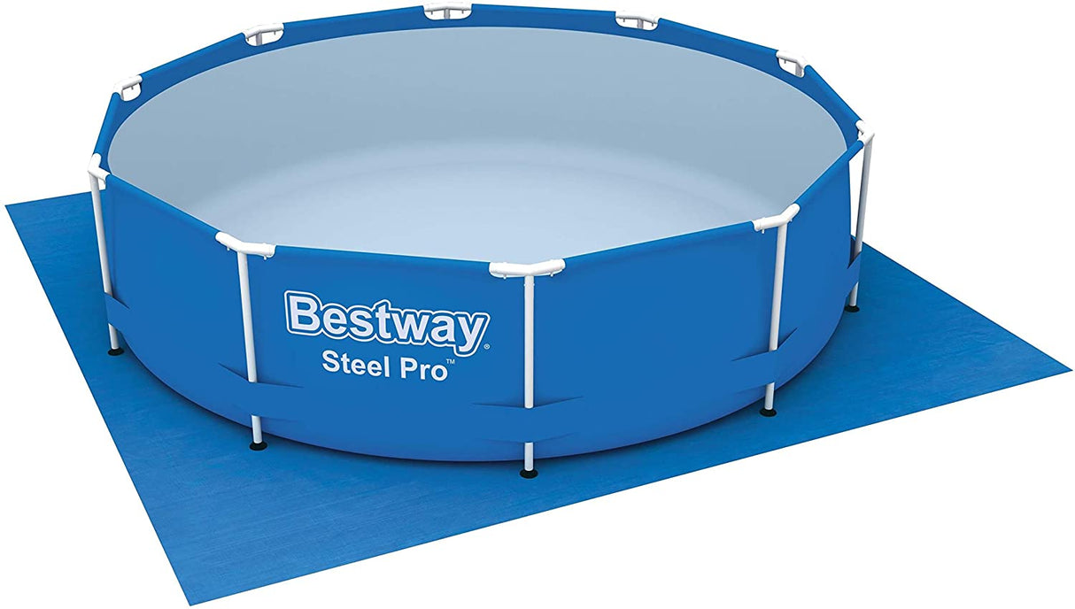 Bestway 58001 - tapeçaria terrestre para piscina azul 335x335 cm