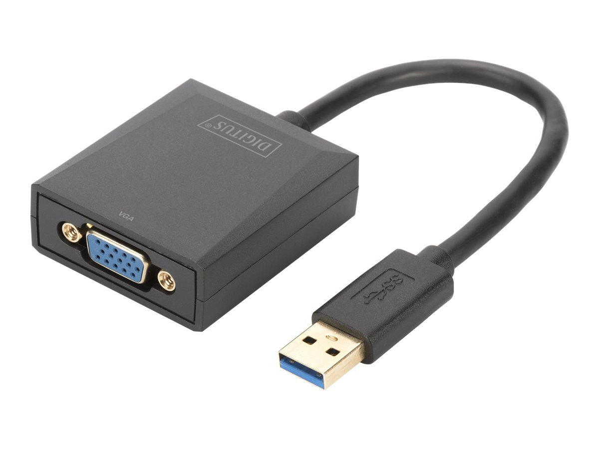 Digitus Cabo Adaptador USB 3.0 para VGA Full HD 1080p DA-70840 (Preto)