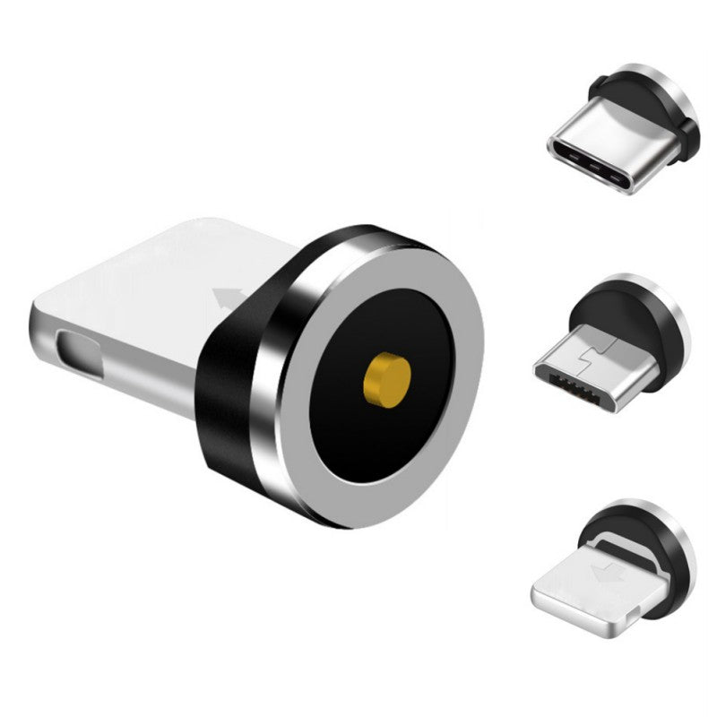 Cabo Magnético USB C / Micro USB / Lightning 90° Ultra Resistente Nylon Trançado