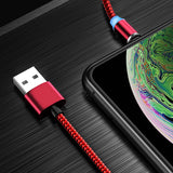 Cabo Magnético USB C / Micro USB / Lightning Ultra Resistente Nylon Trançado