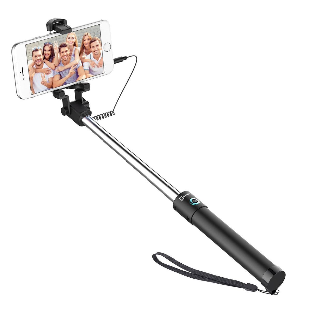 Jetech Selfie Stick com cabo Jack 3,5mm - Bastão de Selfie (70cm)