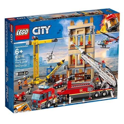 LEGO 60216 City Fire Bombeiros Combatem o Fogo no Centro da Cidade