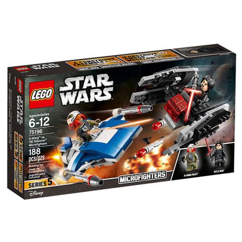 LEGO 75196 Star Wars: A-Wing contra TIE Silencer Microfighters