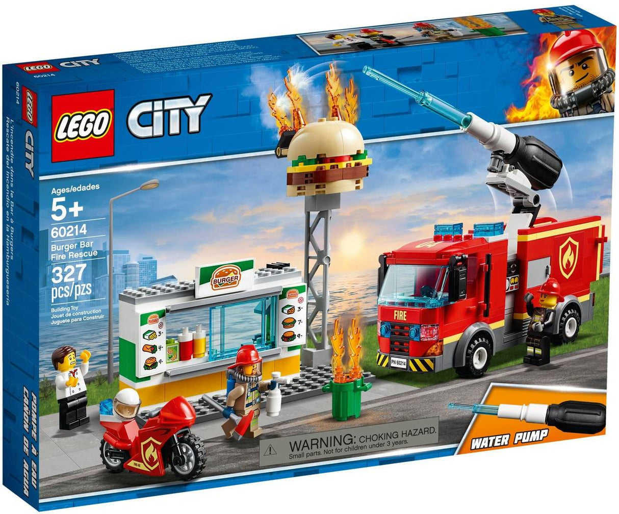 LEGO City Fire 60214 Combate ao Fogo no Bar de Hambúrgueres