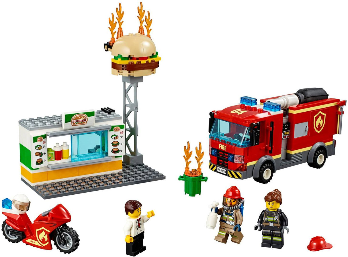 LEGO City Fire 60214 Combate ao Fogo no Bar de Hambúrgueres
