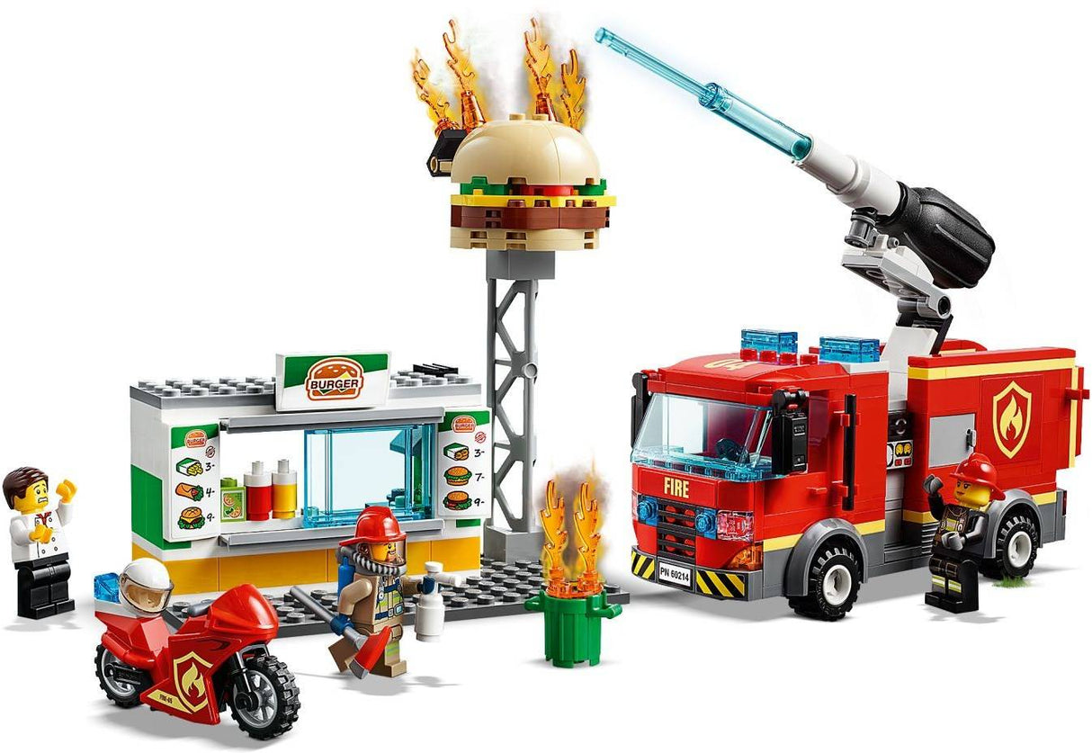 LEGO City Fire 60214 Combate ao Fogo no Bar de Hambúrgueres