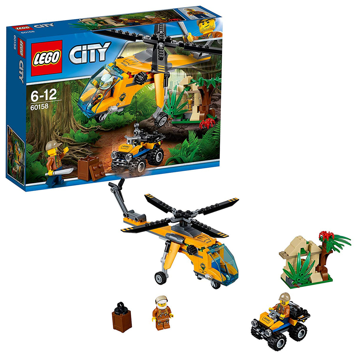 LEGO City Jungle Explorers 60158 Helicóptero de Carga da Selva