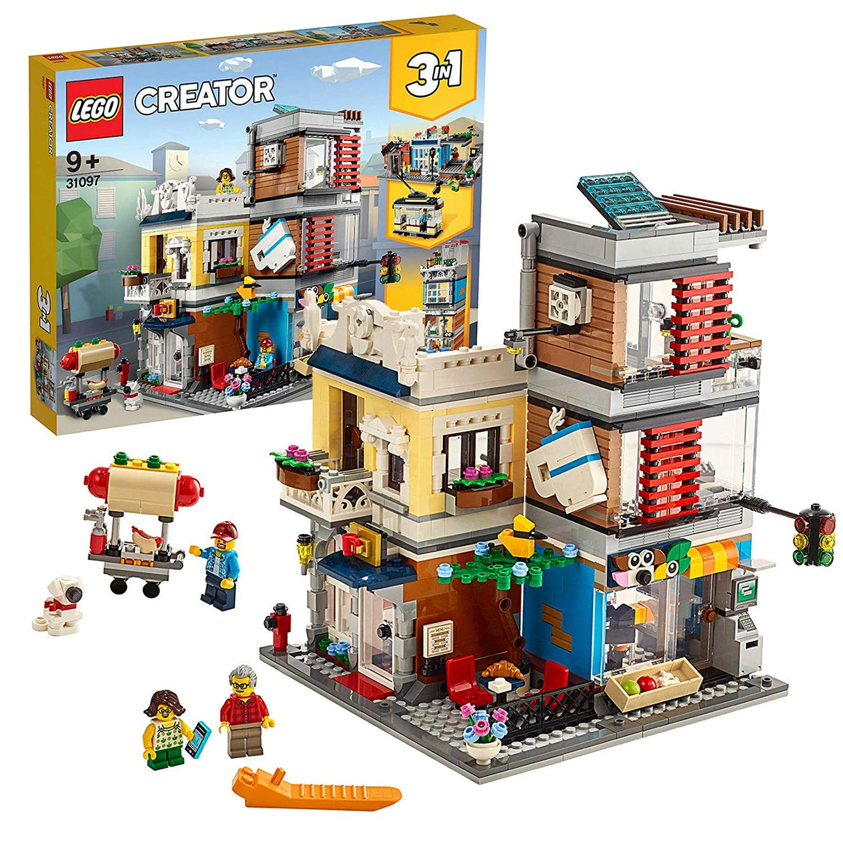 LEGO Creator 31097 Casa da Cidade com Loja de Animais e Café